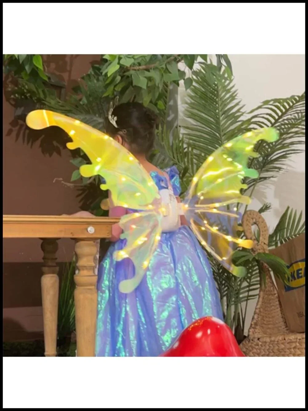 Electric Butterfly Wings with Music for Kids Dress Up Costume Fairy